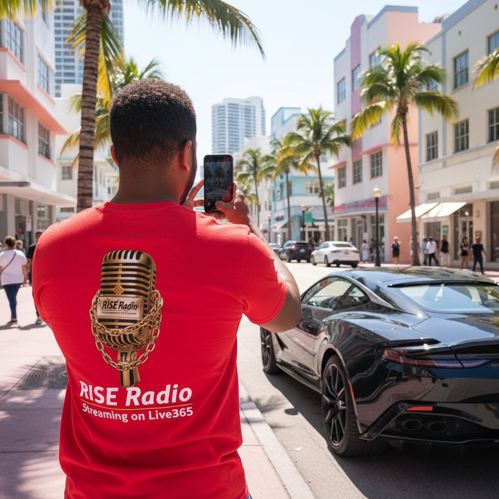 Rise Radio Golden Mic Tee - Original Edition