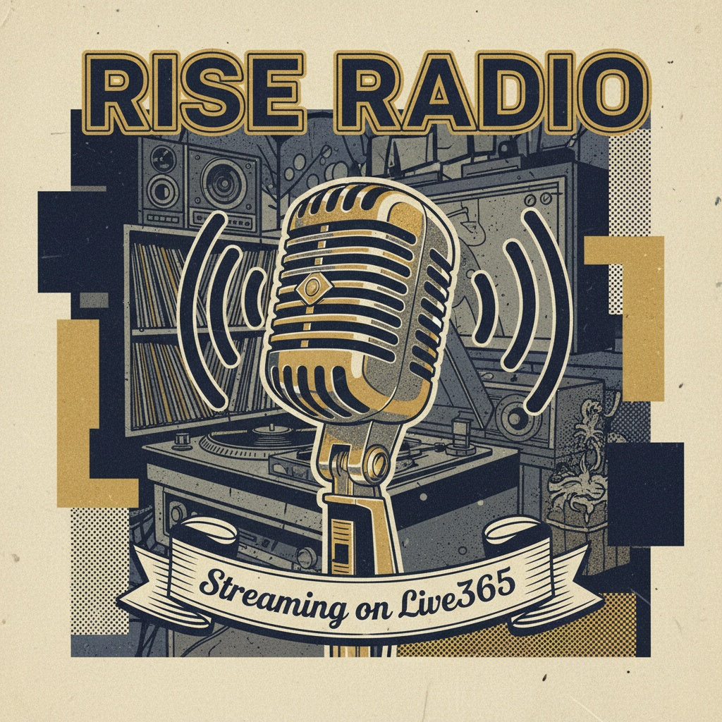 Rise Radio Vintage Mic Staff Tee – Streaming on Live365