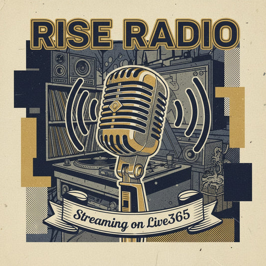 Rise Radio Vintage Mic Staff Tee – Streaming on Live365